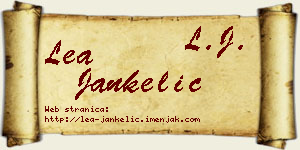 Lea Jankelić vizit kartica